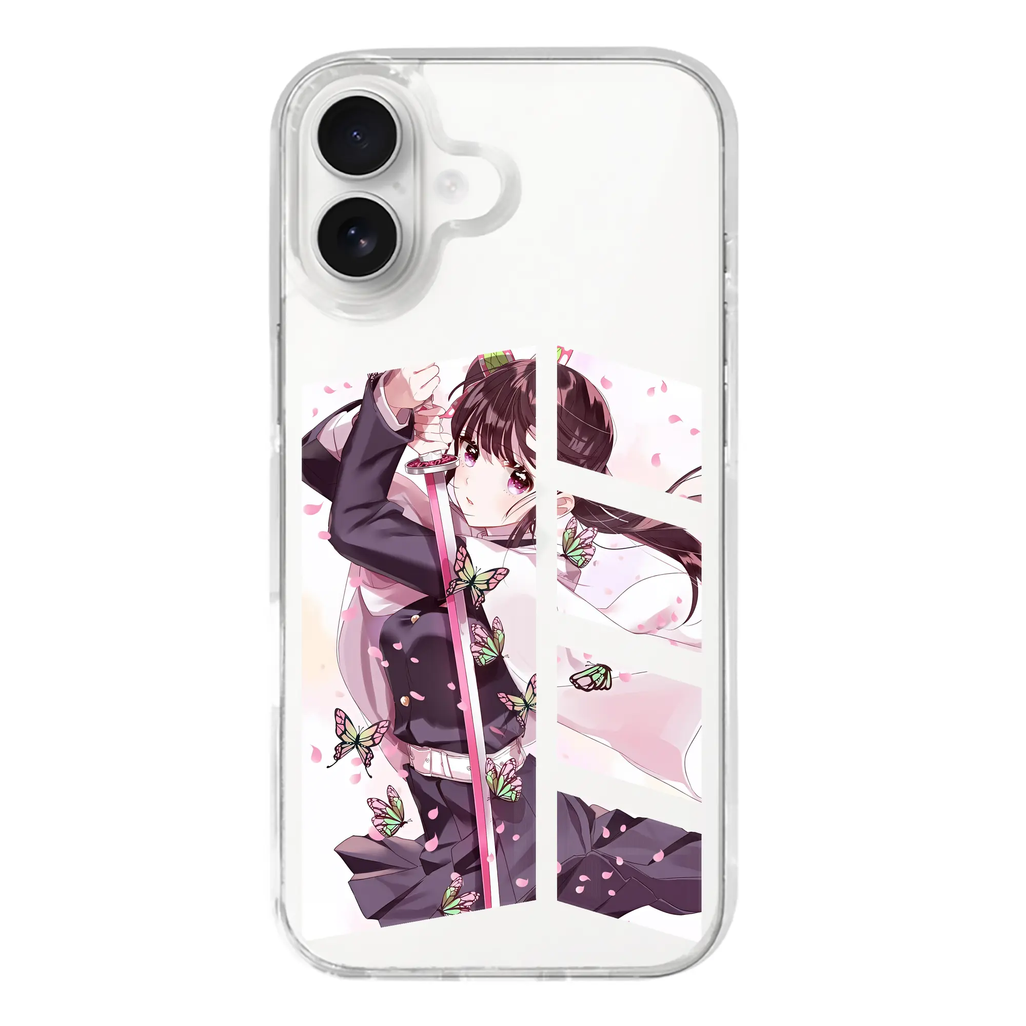 鬼滅の刃 グッズ,栗花落 カナヲ - iPhone 17シリーズ 透明スマホケース – 薄型・耐衝撃・精密フィット保護カバー